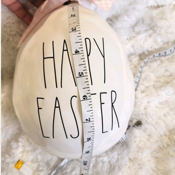 RARE RAE DUNN Gigantic Ceramic Easter, Spring Egg and Happy Easter Egg bundle - Picture 16 of 16